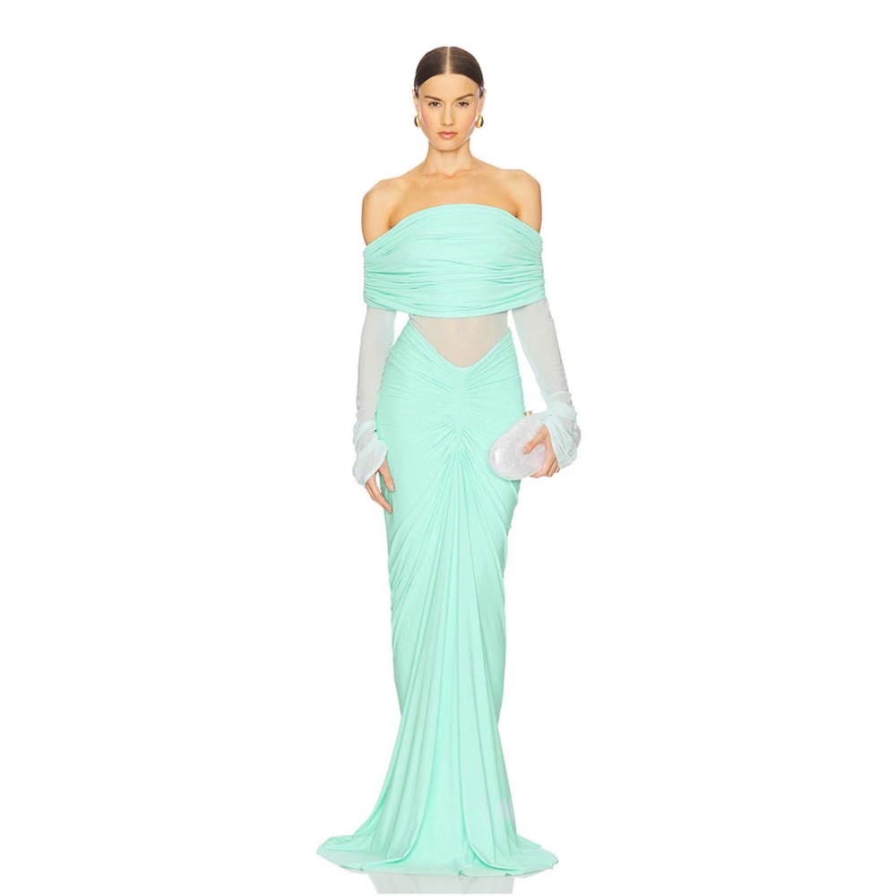 Deme by Gabriella x REVOLVE Jolene Gown in Green Size Large NWT READ